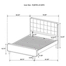  Coaster Furniture Robyn 225091KE Wood Eastern King Platform Bed - Light Ash IMAGE 12
