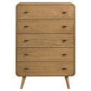  Coaster Furniture Robyn 225095 5-drawer Bedroom Chest - Light Ash IMAGE 7