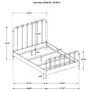  Coaster Furniture Rocco 310035F All Wood Water Pipe Open Frame Full Bed - Dark Bronze IMAGE 9