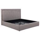  Coaster Furniture Lawson 315835MKE 54-inch Upholstered Eastern King Platform Bed - Mushroom IMAGE 1
