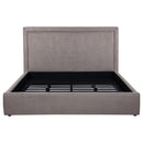  Coaster Furniture Lawson 315835MKE 54-inch Upholstered Eastern King Platform Bed - Mushroom IMAGE 4
