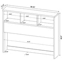  Coaster Furniture Westpark 315881Q 49-inch Queen Bookcase Headboard - Dark Pine IMAGE 5