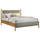  Coaster Furniture Mason 315914Q 46-inch Queen Panel Platform Bed - Grey/Light Brown IMAGE 6