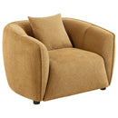  Coaster Furniture Aleisha 503063 Fabric Upholstered Accent Chair - Mustard Yellow IMAGE 11