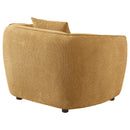  Coaster Furniture Aleisha 503063 Fabric Upholstered Accent Chair - Mustard Yellow IMAGE 3