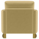  Coaster Furniture Corliss 508826 Upholstered Curved Track Arm Chair - Camel IMAGE 8
