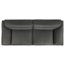  Coaster Furniture Buxton 509504 Top Grain Leather Upholstered Sofa - Graphite IMAGE 6