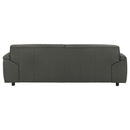  Coaster Furniture Buxton 509504 Top Grain Leather Upholstered Sofa - Graphite IMAGE 8