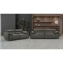  Coaster Furniture Buxton 509505 Top Grain Leather Upholstered Loveseat - Graphite IMAGE 13