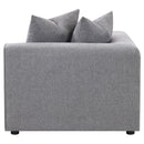  Coaster Furniture Jennifer 551595 Upholstered Corner Chair - Grey IMAGE 4