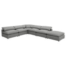  Coaster Furniture Raleigh 551754 Boucle Upholstered Armless Chair - Grey IMAGE 10