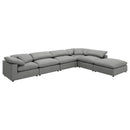  Coaster Furniture Raleigh 551754 Boucle Upholstered Armless Chair - Grey IMAGE 11