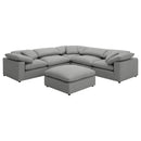  Coaster Furniture Raleigh 551754 Boucle Upholstered Armless Chair - Grey IMAGE 12