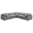  Coaster Furniture Raleigh 551754 Boucle Upholstered Armless Chair - Grey IMAGE 13