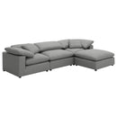  Coaster Furniture Raleigh 551754 Boucle Upholstered Armless Chair - Grey IMAGE 8