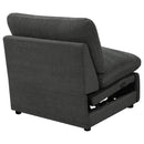  Coaster Furniture Collins 609530ARP Modular Power Armless Recliner - Dark Grey IMAGE 10