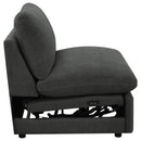  Coaster Furniture Collins 609530ARP Modular Power Armless Recliner - Dark Grey IMAGE 13