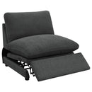 Coaster Furniture Collins 609530ARP Modular Power Armless Recliner - Dark Grey IMAGE 6