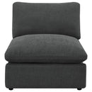  Coaster Furniture Collins 609530ARP Modular Power Armless Recliner - Dark Grey IMAGE 8