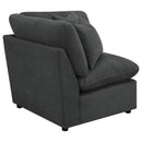  Coaster Furniture Collins 609530CRN Modular Corner Chair - Dark Grey IMAGE 3