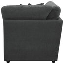  Coaster Furniture Collins 609530CRN Modular Corner Chair - Dark Grey IMAGE 5