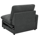  Coaster Furniture Collins 609530LRP Modular LAF Power Recliner - Dark Grey IMAGE 10