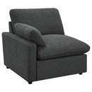  Coaster Furniture Collins 609530LRP Modular LAF Power Recliner - Dark Grey IMAGE 1