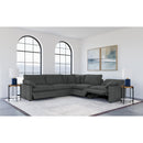  Coaster Furniture Collins 609530LRP Modular LAF Power Recliner - Dark Grey IMAGE 6