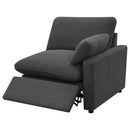  Coaster Furniture Collins 609530RRP Modular RAF Power Recliner - Dark Grey IMAGE 3