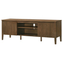  Coaster Furniture Thori 701672 63-inch 2-door TV Stand Media Console - Dark Brown IMAGE 2
