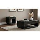  Coaster Furniture Leandro 704638 2-drawer Wood Coffee Table - Burnished Black IMAGE 12