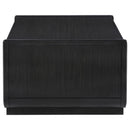  Coaster Furniture Leandro 704638 2-drawer Wood Coffee Table - Burnished Black IMAGE 4
