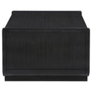  Coaster Furniture Leandro 704638 2-drawer Wood Coffee Table - Burnished Black IMAGE 5