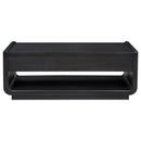  Coaster Furniture Leandro 704638 2-drawer Wood Coffee Table - Burnished Black IMAGE 8