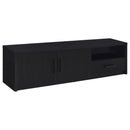  Coaster Furniture Murray 706213 70-inch 2-door TV Stand Media Console - Black IMAGE 2