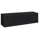  Coaster Furniture Murray 706213 70-inch 2-door TV Stand Media Console - Black IMAGE 3