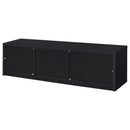  Coaster Furniture Murray 706213 70-inch 2-door TV Stand Media Console - Black IMAGE 5