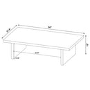  Coaster Furniture Max 706278-S2 2-piece Rectangular Coffee and End Table Set - Black IMAGE 14
