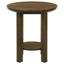  Coaster Furniture Ottowa 706308-S3 3-piece Round Wood Coffee Table Set - Brown IMAGE 11