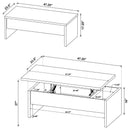  Coaster Furniture Canoga 706358-S3 3-piece Lift Top Cocktail Coffee Table Set - Mango IMAGE 15