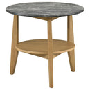  Coaster Furniture Bradley 706448-S3 3-Piece Round SmartTop Coffee Table Set - Grey/Natural IMAGE 4