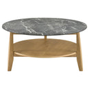  Coaster Furniture Bradley 706448-S3 3-Piece Round SmartTop Coffee Table Set - Grey/Natural IMAGE 7