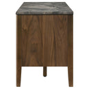  Coaster Furniture Bradley 706452 63-inch 2-Door SmartTop TV Stand Smokey and Brown - Smokey Grey/Brown IMAGE 2