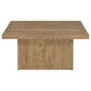 Coaster Furniture Devar 708068-S3 3-piece Square Coffee and End Table Set - Mango IMAGE 3