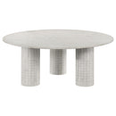  Coaster Furniture Astoria 709668-S2 2-piece Marble Coffee and End Table Set - White IMAGE 3