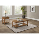  Coaster Furniture Payne 710548-S2 2-piece Coffee and 1-drawer End Table Set - Brown IMAGE 2