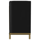  Coaster Furniture Arini 720263 Rattan Cane 2-door TV Stand Media Console - Black IMAGE 3