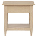  Coaster Furniture Lindenton 722757 1-drawer Wood Occasional End Table - Blonde IMAGE 2