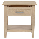  Coaster Furniture Lindenton 722757 1-drawer Wood Occasional End Table - Blonde IMAGE 3