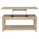  Coaster Furniture Lindenton 722758-S2 2-piece Wood Lift-Top Coffee and End Table Set - Blonde IMAGE 6